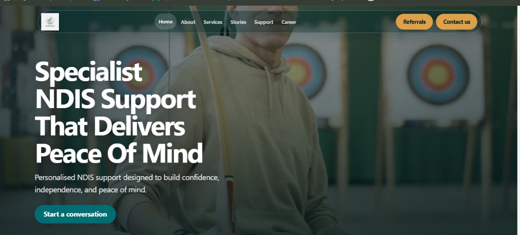 Helping Nature disability support homepage